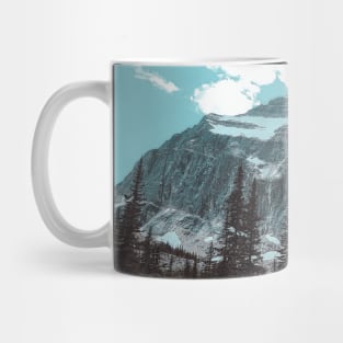 Mountain Snowy Peak at Jasper National Park V3 Mug